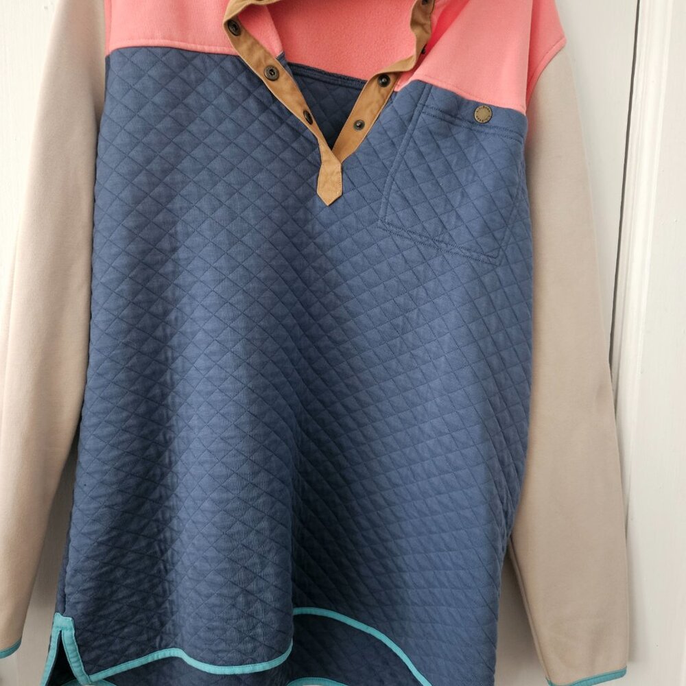 Women's L.L. Bean Quilted Sweatshirt Size PL - Picture 4 of 5